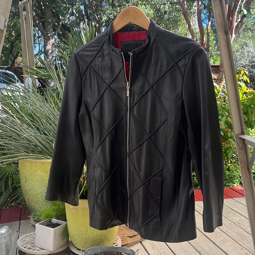 Vintage Mossimo genuine leather jacket